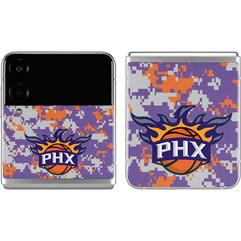NBA Phoenix Suns Digi Camo Galaxy Z Flip4 5G Skin